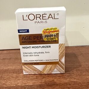 NWT L'Oreal Paris Age Perfect Night Moisturizer Anti-Sagging Even-Skin Tone